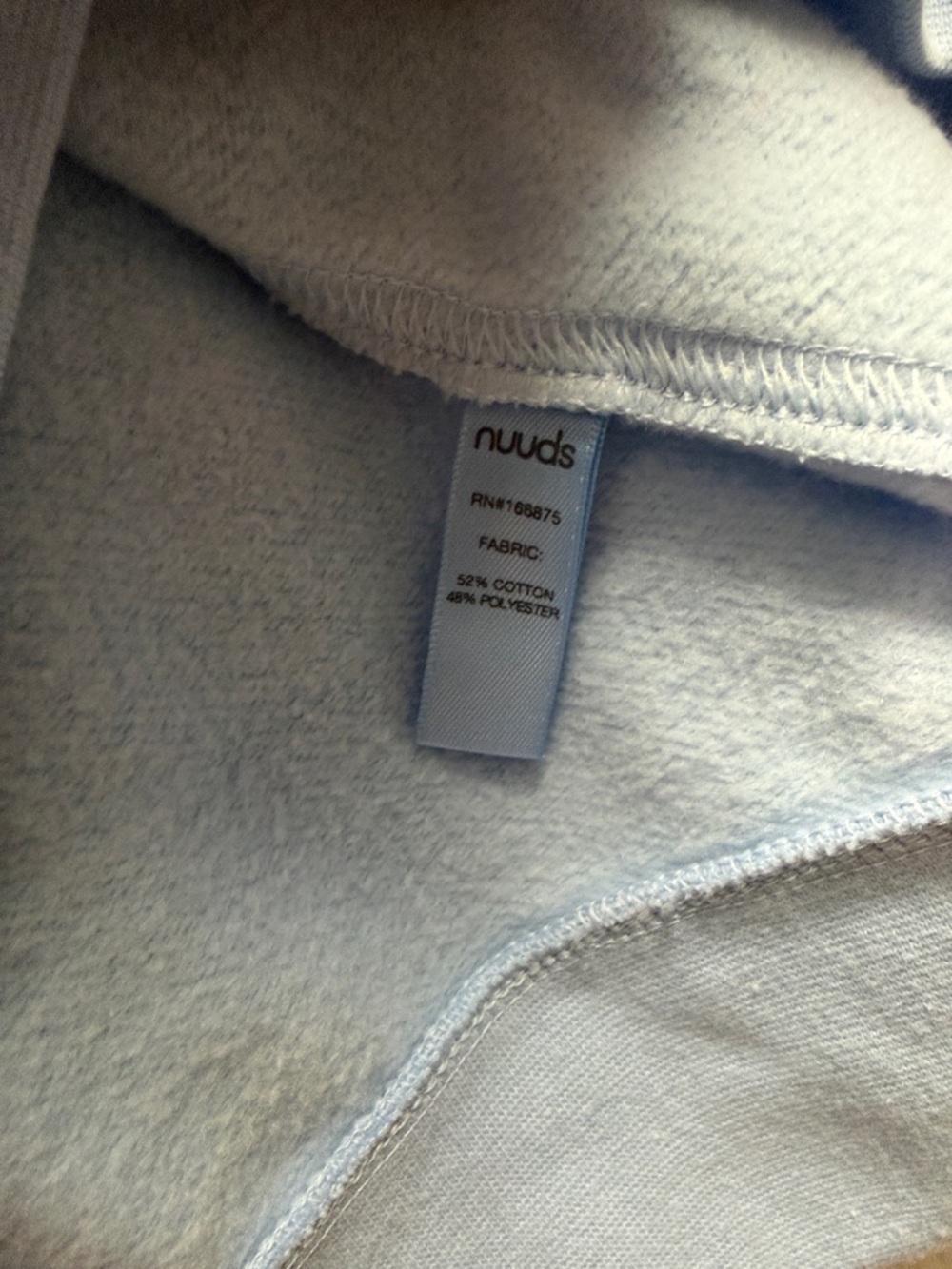 nuuds Light Blue Crewneck Sweatshirt - athletic department- NWOT - Picture 3 of 5